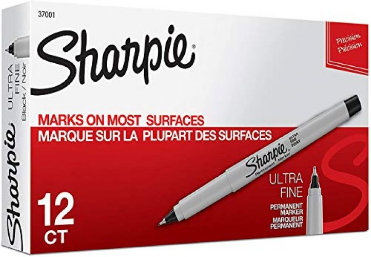 Sharpie Permanent Markers, Ultra Fine Point, Black, 12-Count - Imported  Products from USA - iBhejo