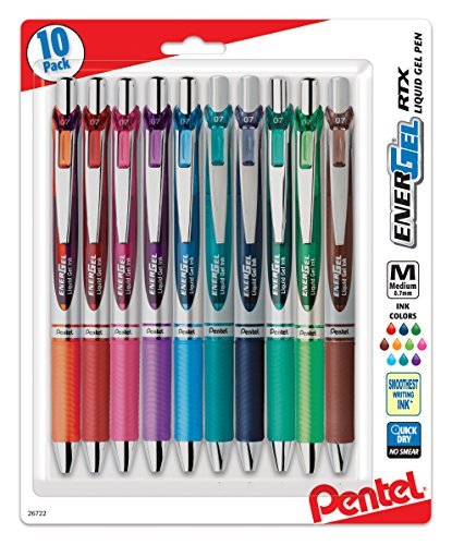 Pentel EnerGel Liquid Gel Pen (0.7mm) Metal Tip