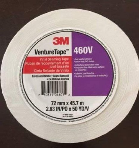 3M Venture Tape 2.83 x 50 Yard White Vinyl Tape - 460V