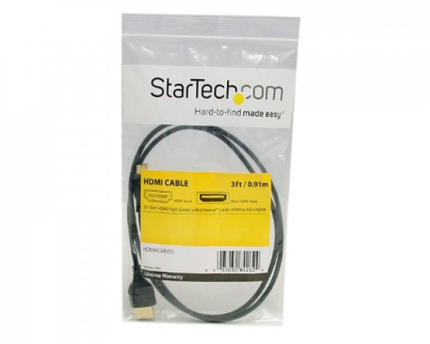  StarTech.com 15 ft. (4.6 m) 3.5mm Audio Cable - 3.5mm Slim  Audio Cable - Gold Plated Connectors - Male/Male - Aux Cable (MU15MMS),  Black : Electronics