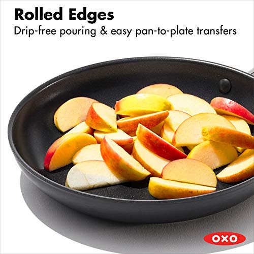  OXO Good Grips Pro 12 Frying Pan Skillet with Lid, 3-Layered  German Engineered Nonstick Coating, Stainless Steel Handle, Dishwasher  Safe, Oven Safe, Black: Home & Kitchen