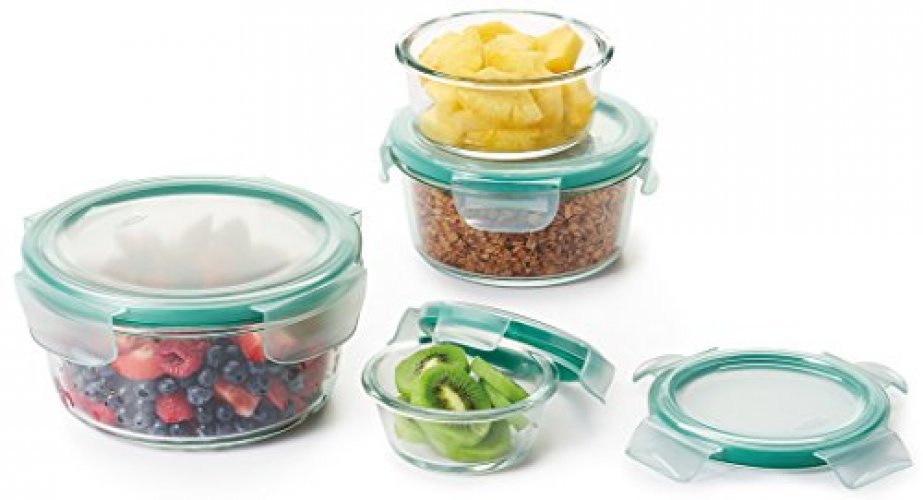 OXO Good Grips 4 Ounce Smart Seal Glass Rectangle Food Storage Container