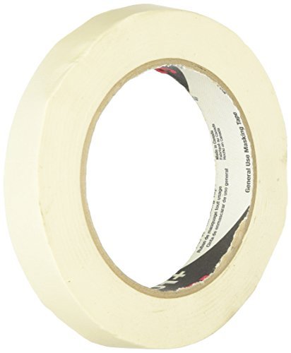 3M 201+ General Use Masking Tape, 2 Inches x 60 Yards, Tan 