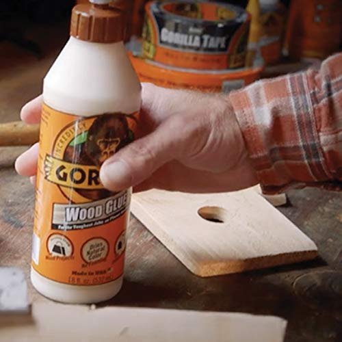 Gorilla Original Gorilla Glue, Waterproof Polyurethane Glue, 8 Ounce  Bottle, Brown, (Pack of 1)
