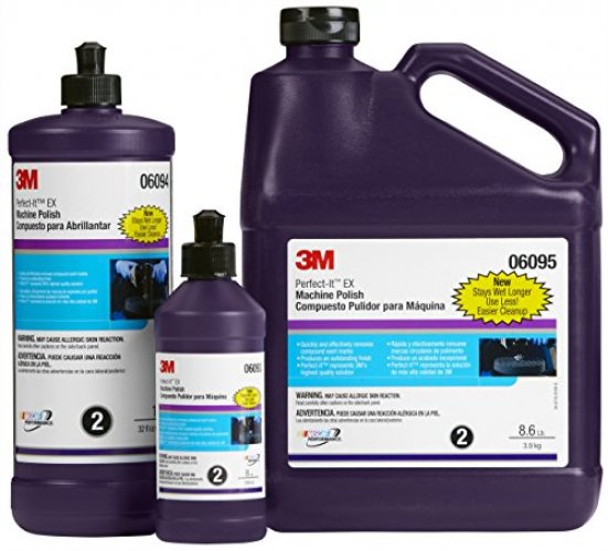 3M Perfect-It Ex Machine Polish, 06094, High Performing, 1 Qt (32