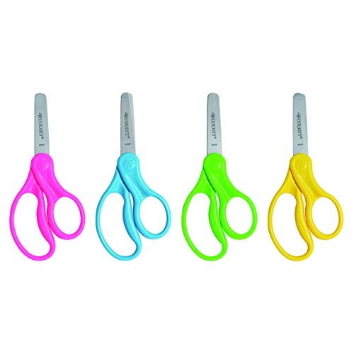 Westcott 55845 Right- and Left-Handed Scissors, Kids Scissors, Ages 4-8,  5-Inch Blunt Tip, 30 Pack