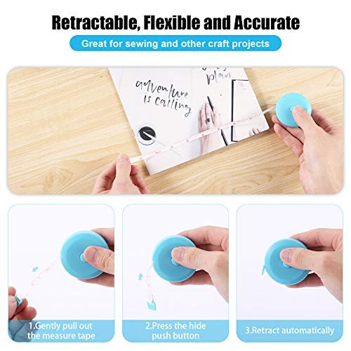 Soft Tape Measure,measuring Tape Body Sewing Waist Bra Head Circumference  For Body Measurement Sewing Tailor Cloth Knitting Home Craft Vinyl  Ruler,60
