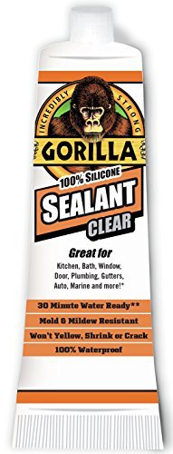  Gorilla Waterproof Caulk & Seal100% Silicone Sealant