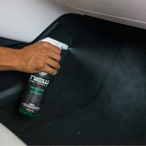 Chemical Guys AIR_101_04 New Car Smell Premium Air Freshener and Odor  Eliminator, New Car Scent, (Great for Cars, Trucks, SUVs, RVs & More) 4 fl  oz