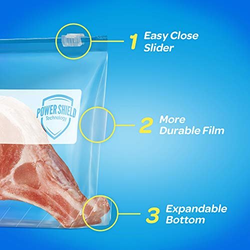 Ziploc Slider Disposable Quart Freezer Bag - 34 count per pack