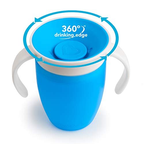 Munchkin Miracle 360 Toddler Sippy Cup Green/Blue 10 Ounce 2 Count Spill  Proof