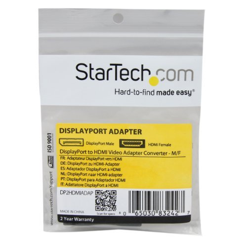 StarTech.com DisplayPort to HDMI Adapter - 1080p DP to HDMI Video  Adapter/Converter - VESA Certified