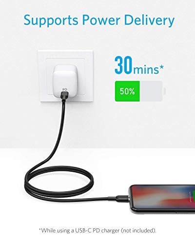 iPhone 11 Pro Charger, Anker USB C to Lightning Cable [6ft Apple MFi  Certified] Powerline II for iPhone 11/11 Pro / 11 Pro Max/X/XR/XS Max,  Supports Power Delivery (White) 