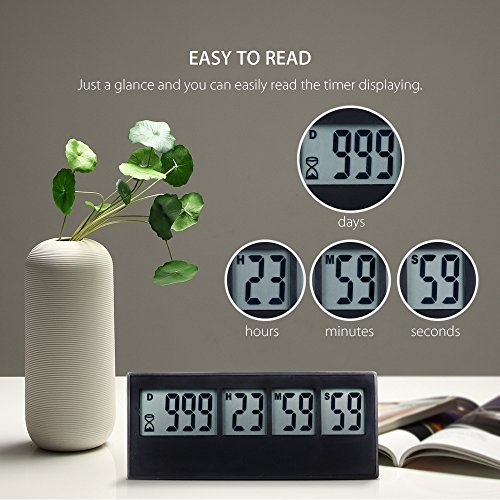 Digital 999 Days Countdown Timer Display Time Clocks For