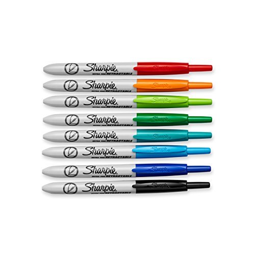 WallDeca Dry-Erase Thick Fine Line Markers, 13 Assorted Colors