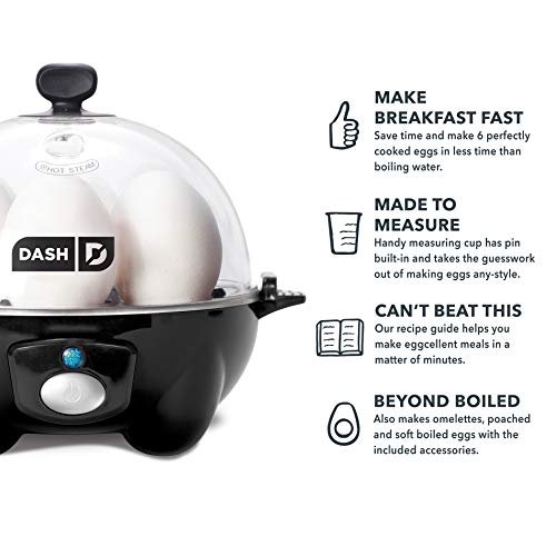 Dash Rapid Egg Cooker: 6 Egg Capacity Electric Egg Cooker for Hard Boi -  Jolinne
