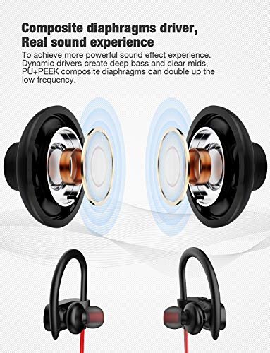 Otium Bluetooth Headphones Wireless Earbuds Ipx7 Waterproof