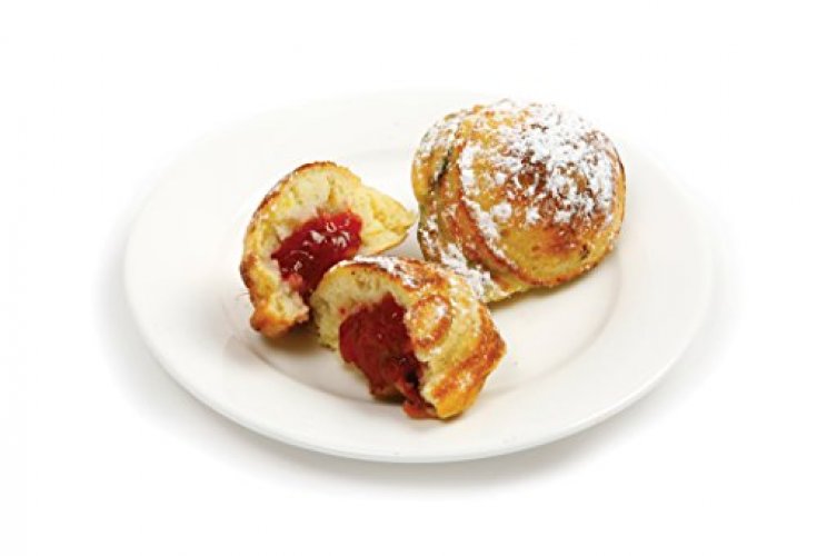 Cast Iron Stuffed Nonstick StuffedPancake Pan,Munk/Aebleskiver