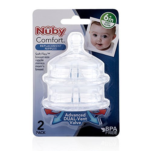 Nuby bottle hot sale nipple sizes