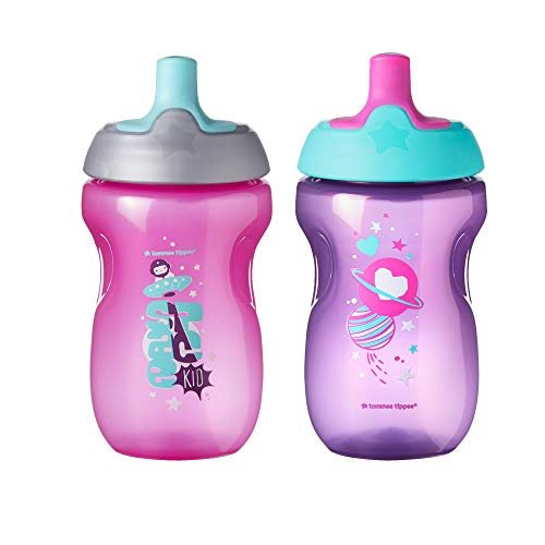 LOT OF 2 Sippy Cup Tommee Tippee Sports Spout Toddler Bottle 12+