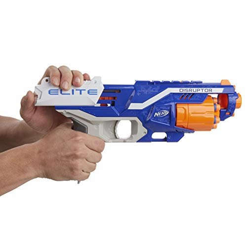 Nerf Disruptor Elite Blaster - 6-Dart Rotating Drum, Slam Fire, Includes 6  Official Nerf Elite Darts - for Kids, Teens, Adults, ( Exclusive)