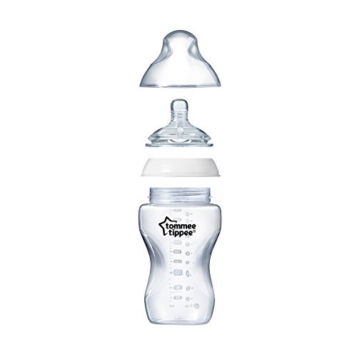  Tommee Tippee Natural Start Anti-Colic Baby Bottles, 11oz,  Medium-Flow Breast-Like Nipple for a Natural Latch, Anti-Colic Valve,  Self-Sterilizing, Pack of 3 : Baby