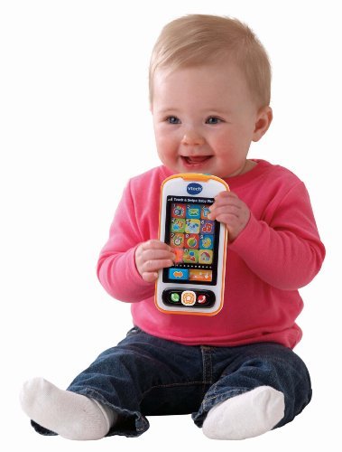 Touch and Swipe Baby Phone, Orange (VTech).