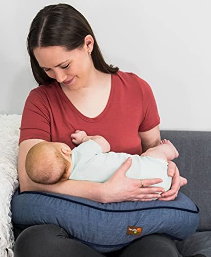 Leachco Natural Boost Adjustable Nursing Pillow Denim