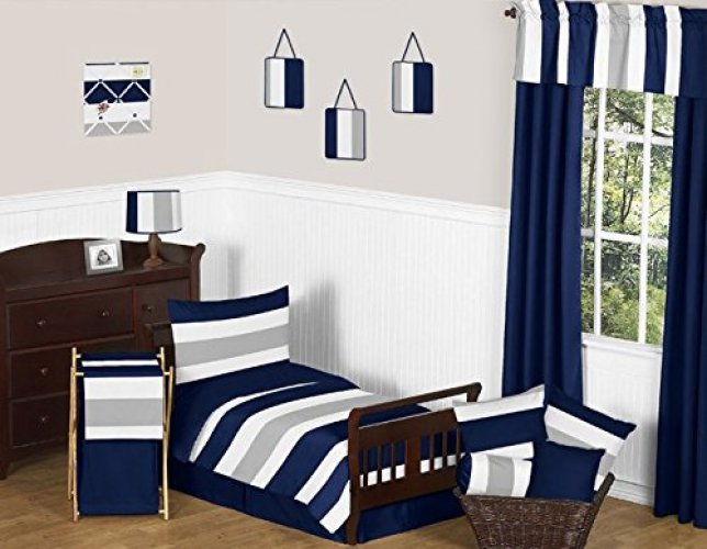 Navy stripe hotsell crib sheet