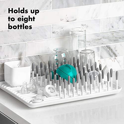 OXO Tot On-The-Go Drying Rack With Bottle Brush - Gray - Yahoo