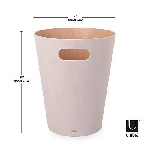 Umbra 2-Gallons Pink Plastic Kitchen Trash Can at