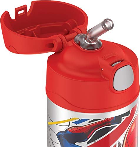 Thermos 12 oz Funtainer Insulated Stainless Steel Warm Beverage Bottle,  Spiderman