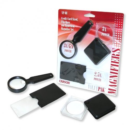  Carson ValuePak Magnifiers 3/Pkg