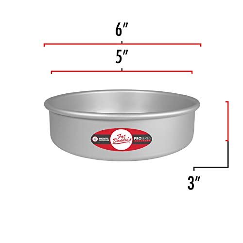 6x3 inch Stainless Steel Cheesecake Push Pan - compatible with 3