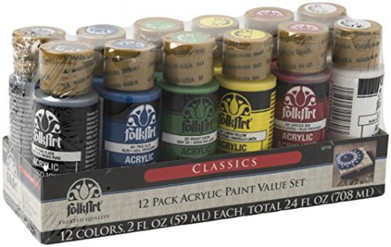 FolkArt Licorice Matte Acrylic Paint - 16 fl oz