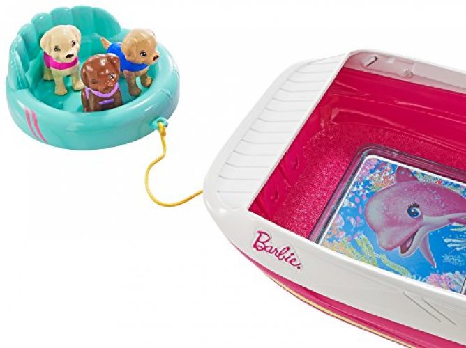 Barbie boat best sale with puppies