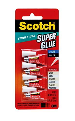 Scotch Super Glue Liquid, 4-Pack Of Single-Use Tubes, .017 Oz Each, Fast  Drying Liquid Formula (Ad114) - Imported Products from USA - iBhejo