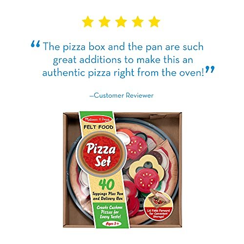 Melissa & doug cheap felt food pizza set