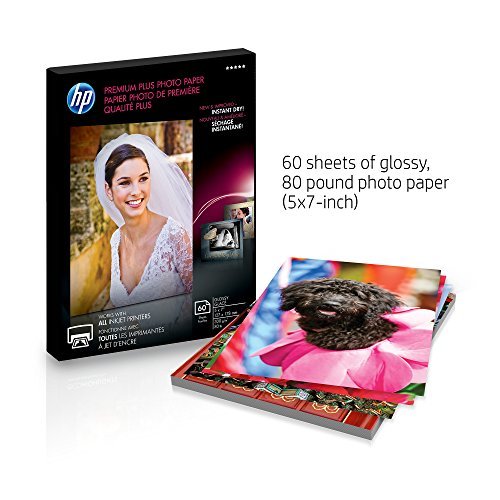 Hp Premium Plus Photo Paper, Glossy, 5X7 In, 60 Sheets (Cr669A) - Imported  Products from USA - iBhejo