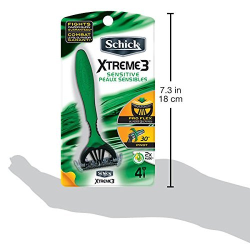 Schick Xtreme 3 Sensitive Peaux Sensibles Razors 4 Ea - Imported Products  from USA - iBhejo