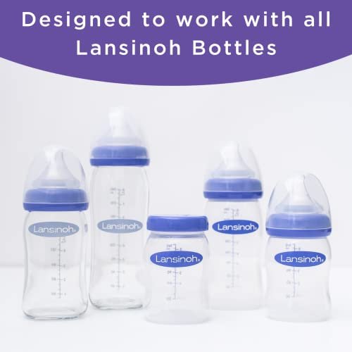 Lansinoh NaturalWave Baby Bottle Nipples, Fast Flow, Size 4L, Anti-Colic, 2  Count