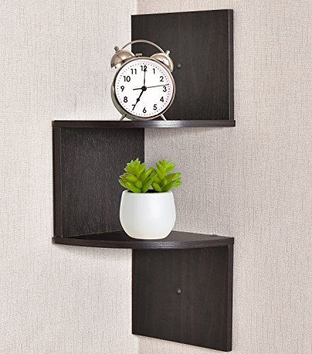 Greenco Set of 3 Floating Wall U Shelves | Floating Wall Shelves |Storage  Shelves White Finish | White Wall Shelves