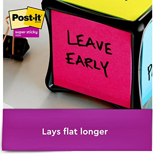 Post-It Super Sticky Notes, 3X3 In, 24 Pads, 2X The Sticking Power,Energy  Boost Collection, Bright Colors (Orange, Pink, Blue, Green), Recyclable (65  - Imported Products from USA - iBhejo