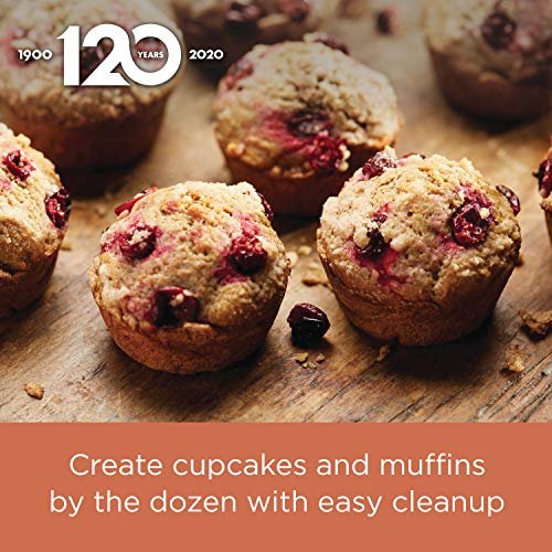 Farberware Nonstick Bakeware 12-Cup Muffin Tin / Nonstick 12-Cup Cupcake Tin  - 12 Cup, Gray 