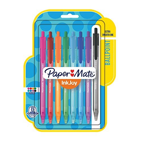 Paper Mate InkJoy 100RT Retractable Ballpoint Pens, Medium Point