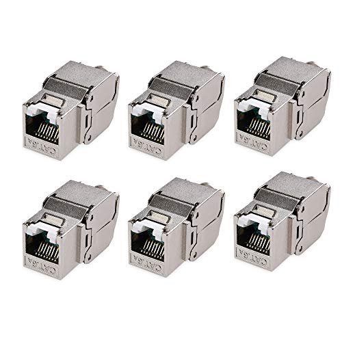 Cable Matters Ul Listed 6-Pack Rj45 Shielded Keystone Jack With Integrated  Shutter - Imported Products from USA - iBhejo
