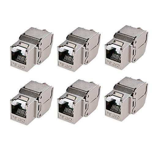 Cable Matters 6-Pack Tool-Free Shielded RJ45 Termination Plug Connector