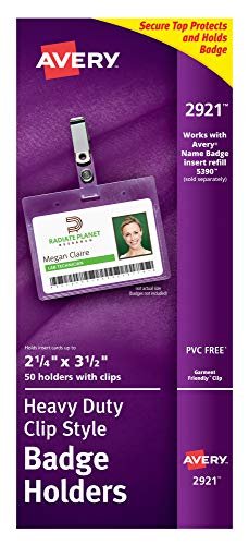 Avery Photo Id Badge Holder - 2.25 X 3.5 Inches - 50 - Shop ...