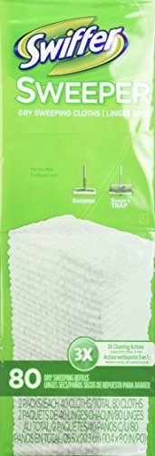 Swiffer Swiffer Sweeper Dry Cloth Refill, 80 Count 