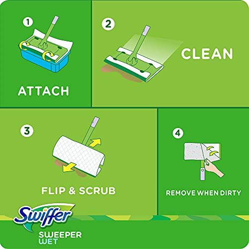 Swiffer Sweeper Wet Mopping Cloth Refills for Floor Mopping and